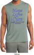 Stomach Cancer Tee Hope Love Cure Dry Wicking Sleeveless Shirt