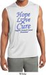 Stomach Cancer Tee Hope Love Cure Dry Wicking Sleeveless Shirt