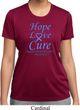 Stomach Cancer Tee Hope Love Cure Ladies Dry Wicking T-shirt