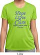 Stomach Cancer Tee Hope Love Cure Ladies Dry Wicking T-shirt