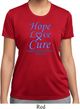 Stomach Cancer Tee Hope Love Cure Ladies Dry Wicking T-shirt