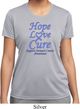 Stomach Cancer Tee Hope Love Cure Ladies Dry Wicking T-shirt