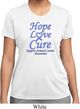 Stomach Cancer Tee Hope Love Cure Ladies Dry Wicking T-shirt