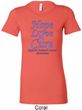 Stomach Cancer Tee Hope Love Cure Ladies Longer Length Shirt