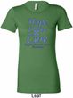Stomach Cancer Tee Hope Love Cure Ladies Longer Length Shirt