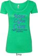 Stomach Cancer Tee Hope Love Cure Ladies Scoop Neck