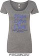 Stomach Cancer Tee Hope Love Cure Ladies Scoop Neck