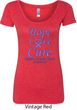 Stomach Cancer Tee Hope Love Cure Ladies Scoop Neck