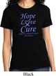 Stomach Cancer Tee Hope Love Cure Ladies T-shirt