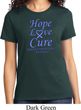 Stomach Cancer Tee Hope Love Cure Ladies T-shirt