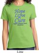 Stomach Cancer Tee Hope Love Cure Ladies T-shirt