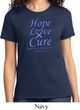 Stomach Cancer Tee Hope Love Cure Ladies T-shirt