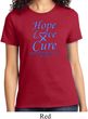 Stomach Cancer Tee Hope Love Cure Ladies T-shirt