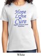 Stomach Cancer Tee Hope Love Cure Ladies T-shirt