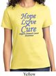 Stomach Cancer Tee Hope Love Cure Ladies T-shirt