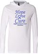 Stomach Cancer Tee Hope Love Cure Lightweight Hoodie