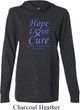 Stomach Cancer Tee Hope Love Cure Lightweight Hoodie