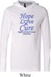 Stomach Cancer Tee Hope Love Cure Lightweight Hoodie