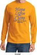 Stomach Cancer Tee Hope Love Cure Long Sleeve