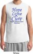 Stomach Cancer Tee Hope Love Cure Muscle Shirt