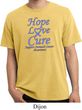 Stomach Cancer Tee Hope Love Cure Pigment Dyed Shirt