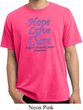 Stomach Cancer Tee Hope Love Cure Pigment Dyed Shirt