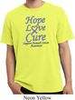 Stomach Cancer Tee Hope Love Cure Pigment Dyed Shirt