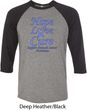 Stomach Cancer Tee Hope Love Cure Raglan Shirt
