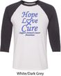 Stomach Cancer Tee Hope Love Cure Raglan Shirt