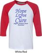Stomach Cancer Tee Hope Love Cure Raglan Shirt