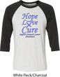 Stomach Cancer Tee Hope Love Cure Raglan Shirt