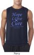 Stomach Cancer Tee Hope Love Cure Sleeveless Shirt