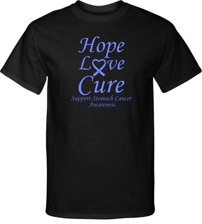 Stomach Cancer Tee Hope Love Cure Tall Shirt
