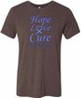 Stomach Cancer Tee Hope Love Cure Tri Blend Tee