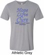 Stomach Cancer Tee Hope Love Cure Tri Blend Tee