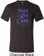Stomach Cancer Tee Hope Love Cure Tri Blend Tee