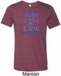 Stomach Cancer Tee Hope Love Cure Tri Blend Tee