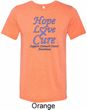 Stomach Cancer Tee Hope Love Cure Tri Blend Tee