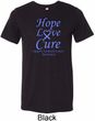 Stomach Cancer Tee Hope Love Cure Tri Blend Tee