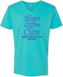 Stomach Cancer Tee Hope Love Cure V-neck