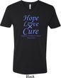 Stomach Cancer Tee Hope Love Cure V-neck
