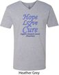 Stomach Cancer Tee Hope Love Cure V-neck