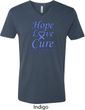 Stomach Cancer Tee Hope Love Cure V-neck