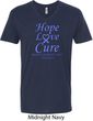 Stomach Cancer Tee Hope Love Cure V-neck