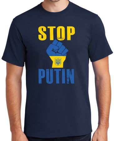 STOP PUTIN Pro-Ukraine T-shirt - Adult Unisex Sizes