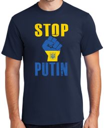 STOP PUTIN Pro-Ukraine T-shirt - Adult Unisex Sizes