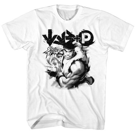 Street Fighter Shirt Hadouken White T-Shirt
