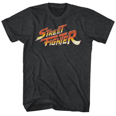 Street Fighter Shirt Logo Black T-Shirt