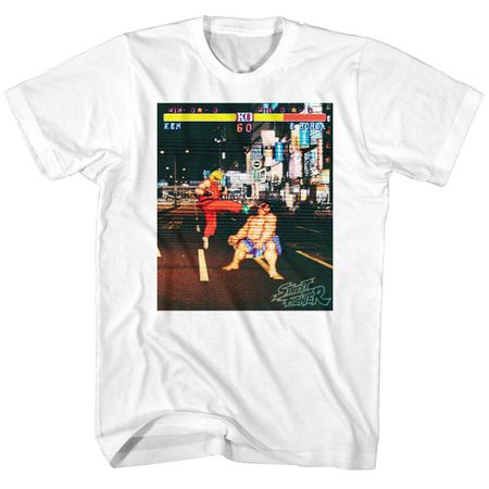 Street Fighter Shirt Real Street Fighter White T-Shirt