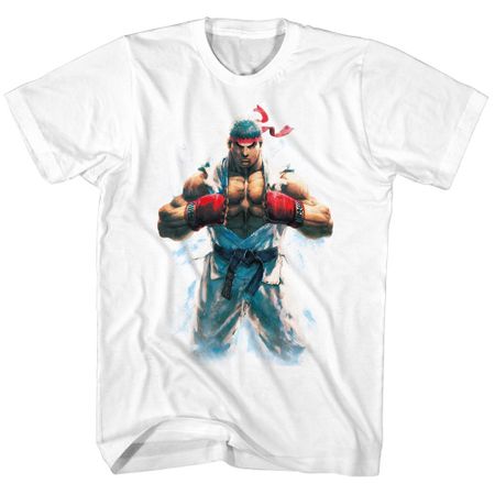 Street Fighter Shirt RYU White T-Shirt